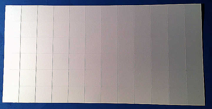 Faux tile sheets - white - set of 4