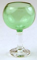 Round goblet - green
