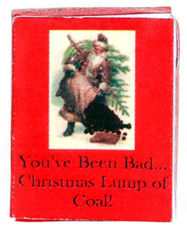 Christmas lump of coal box