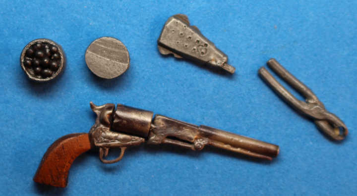 Cap and ball pistol with case