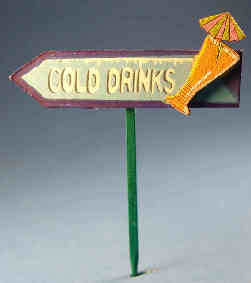 Beach sign - Cold Drinks