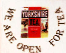 Tea shop sign - transparent
