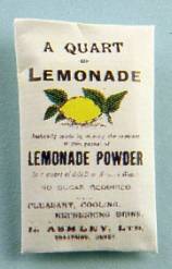 Lemonade powder envelope