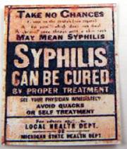 Syphyllis cure poster