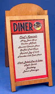 Diner sign - wood