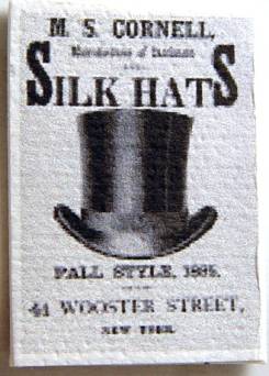Men's silk hat poster