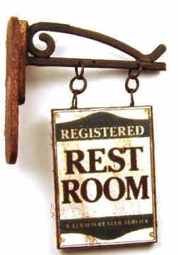 Rest room sign
