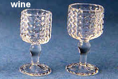 Stemware English hobnail straight - wine