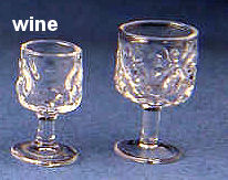 Stemware diamond thumbprint - water