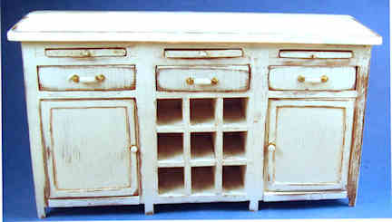 Cabinet - distressed white