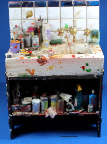 (image for) Very filled painter's sink