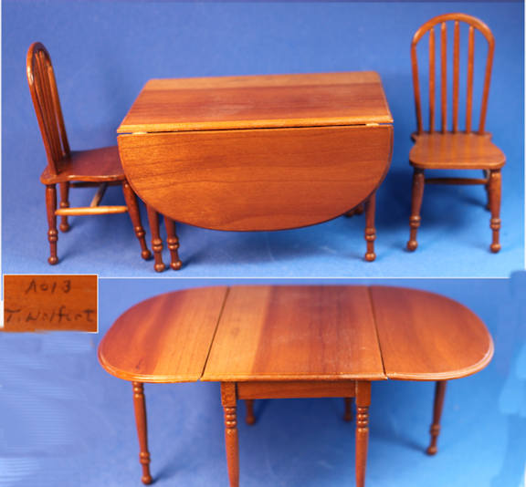 (image for) Drop leaf table dining set by Tom Wolfert