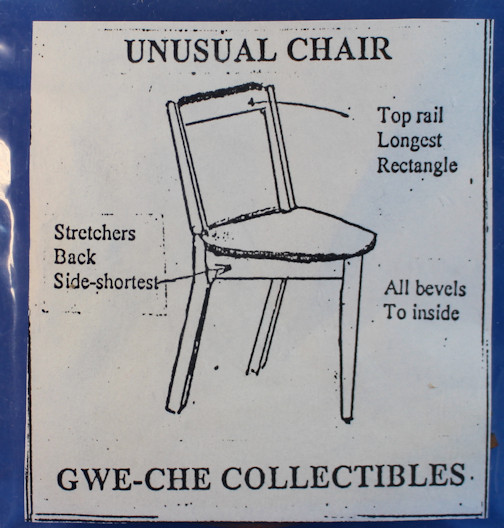 (image for) "Unusual chair" kit by Gwe-Che Collectibles - 1" scale