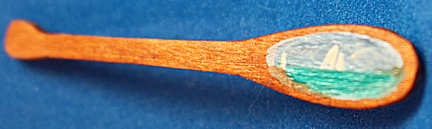 (image for) Hand painted oar - 1/2 scale - signed "PK '99"