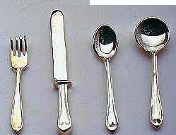 (image for) Cutlery - 4 place setting - sterling silver - used