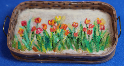 (image for) Tray - painting on Al Chandronnait tray
