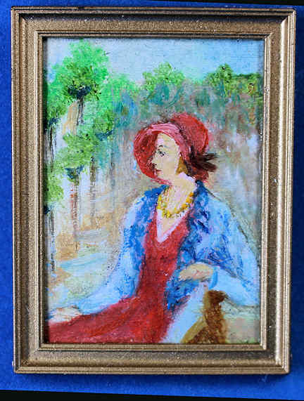 Painting Woman relaxing (image for) Painting Woman relaxing