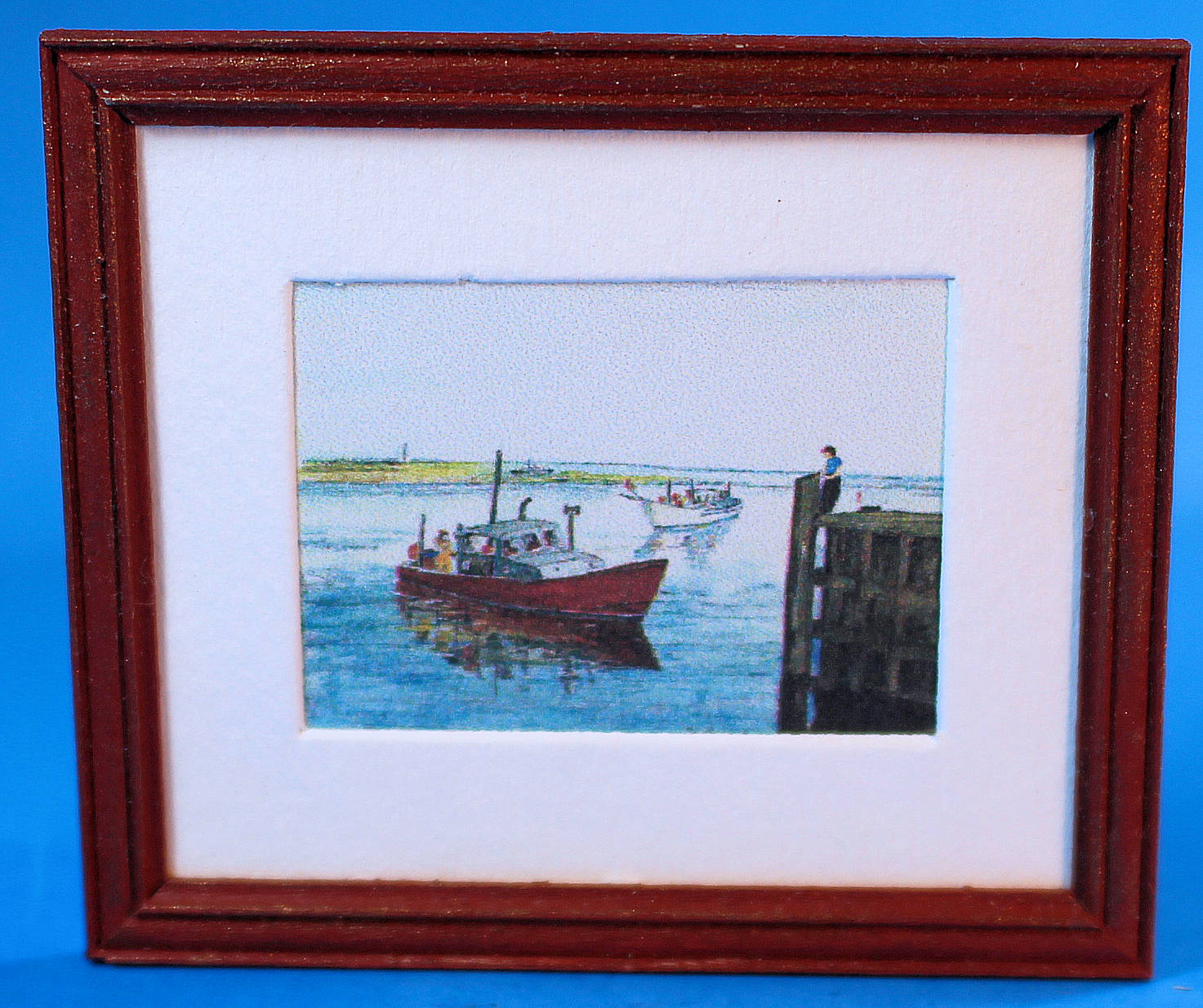 Fishing boat print