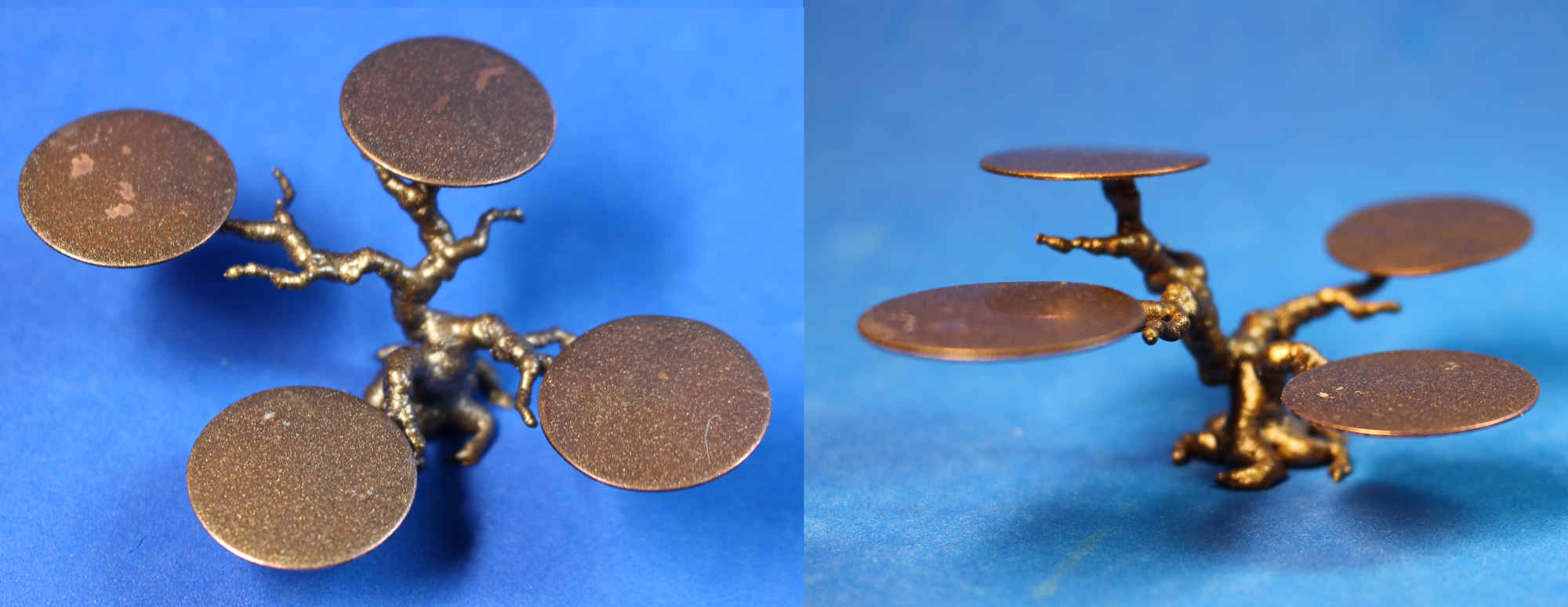 Enchanted forest plant or cake stand - some damage to finish (image for) Enchanted forest plant or cake stand - some damage to finish