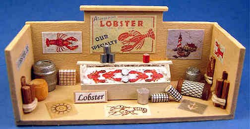 Lobster shack roombox - 1/144 scale - Click Image to Close