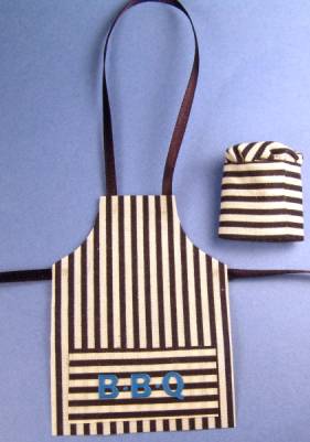 Barbecue apron & hat