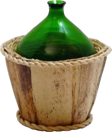 (image for) Demijohn in basket