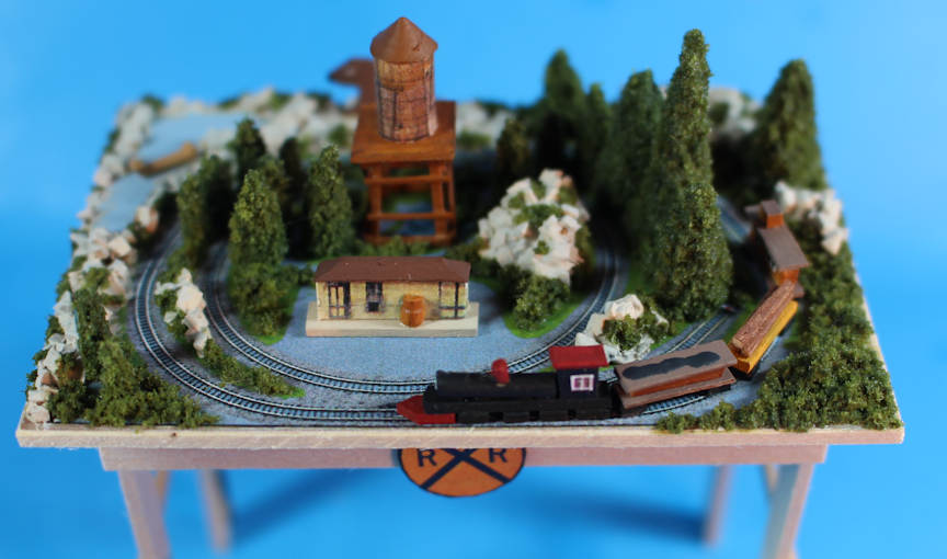 (image for) Model train set north woods