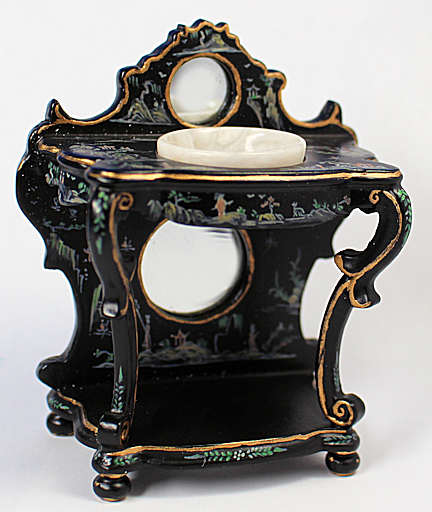 Washstand - black Chinoiserie (image for) Washstand - black Chinoiserie
