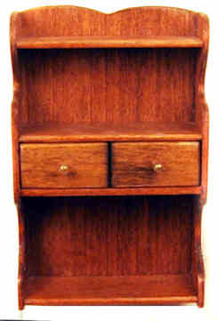 (image for) Colonial shelf - walnut