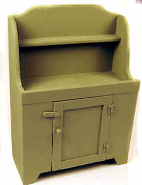 Farmhouse cupboard - olive