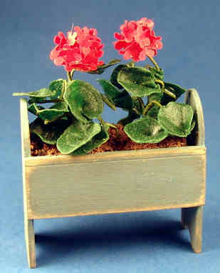 Geranium planter - blue