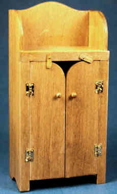 Amish cupboard - walnut - Click Image to Close