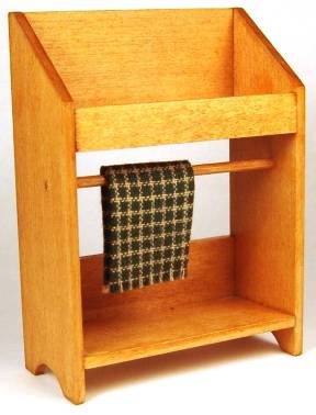 (image for) Wash stand & towel -pine