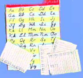 (image for) Classroom cursive writing set