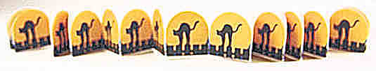 (image for) Halloween decoration - black cat strip