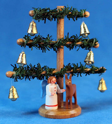Christmas decoration with angel and deer - Click Image to Close