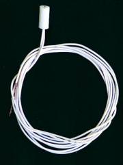 (image for) Candle socket 3/16" - white wire