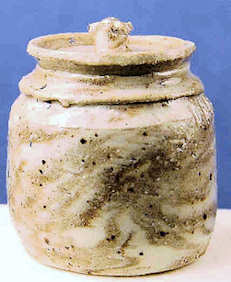 Lidded jar - glazed