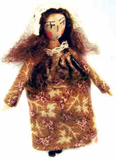 Doll for a doll - Peg doll primitive - Click Image to Close