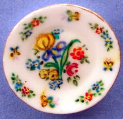 Decorative plate - flowers - Click Image to Close