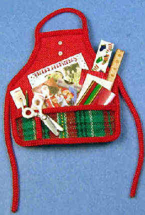 Child's craft apron - red #1