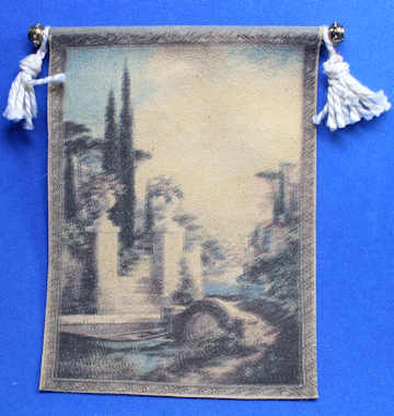 (image for) Faux tapestry on rod - "aged"