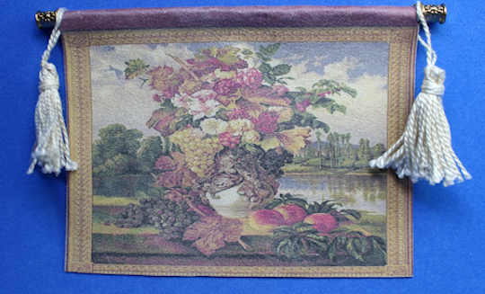 (image for) Faux tapestry on rod - "aged"