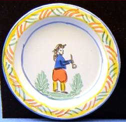 Decorative plate - Quimper (image for) Decorative plate - Quimper