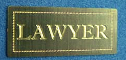 (image for) Lawyer sign