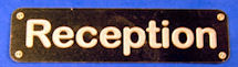 (image for) Reception door sign