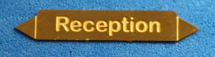 (image for) Receptionist desk sign