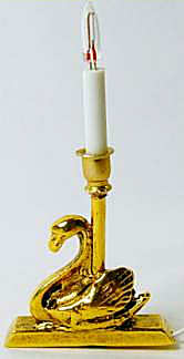 Candlestick light - swan