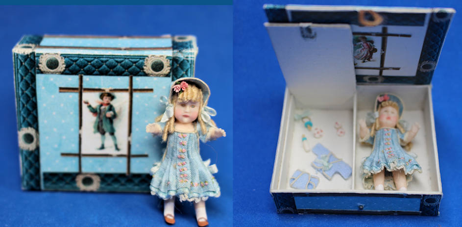 (image for) Doll in for a doll in box with baby doll clothing