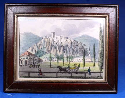 (image for) Wood engraving, hand colored - ca 1820